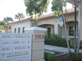 MAIN OFFICE: 501 University Drive, Suite 103, Coral Springs, FL  33067